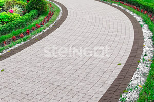 Тротуарная плитка Steingot Классика Арко Bianco Nero 60 мм